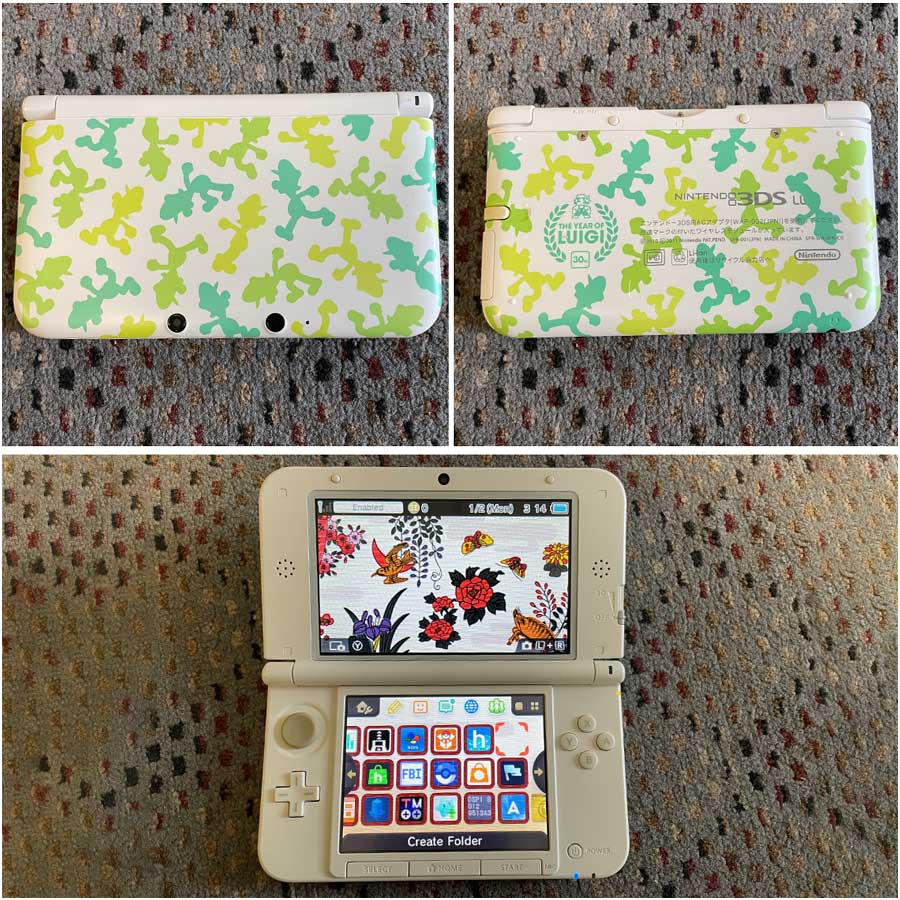 Nintendo 3DS XL / LL Console with 128gb PLUS Upgraded USB Charger & Stylus