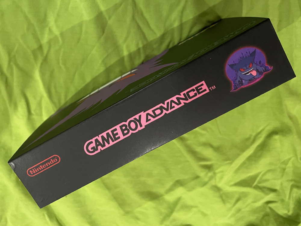 Alternative view of Nintendo Gameboy Advanced Gengar Themed GBA IPS Screen Mod w/Box!
