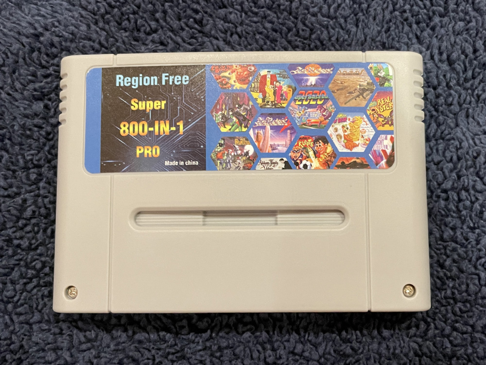 EverDrive for Super Nintendo (SNES) - 800 in 1 Pro - Region Free Cartridge - Pal Fit