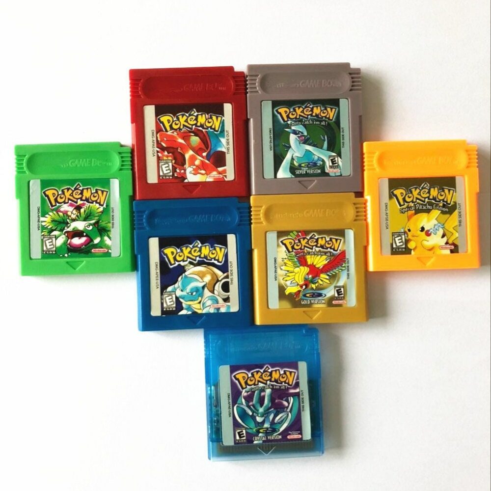 Complete Pokemon Games for GameBoy Color! Red, Blue, Green, Yellow, Silver, Crystal, & Gold - Nintendo Gameboy Color - Worldwide Shipping