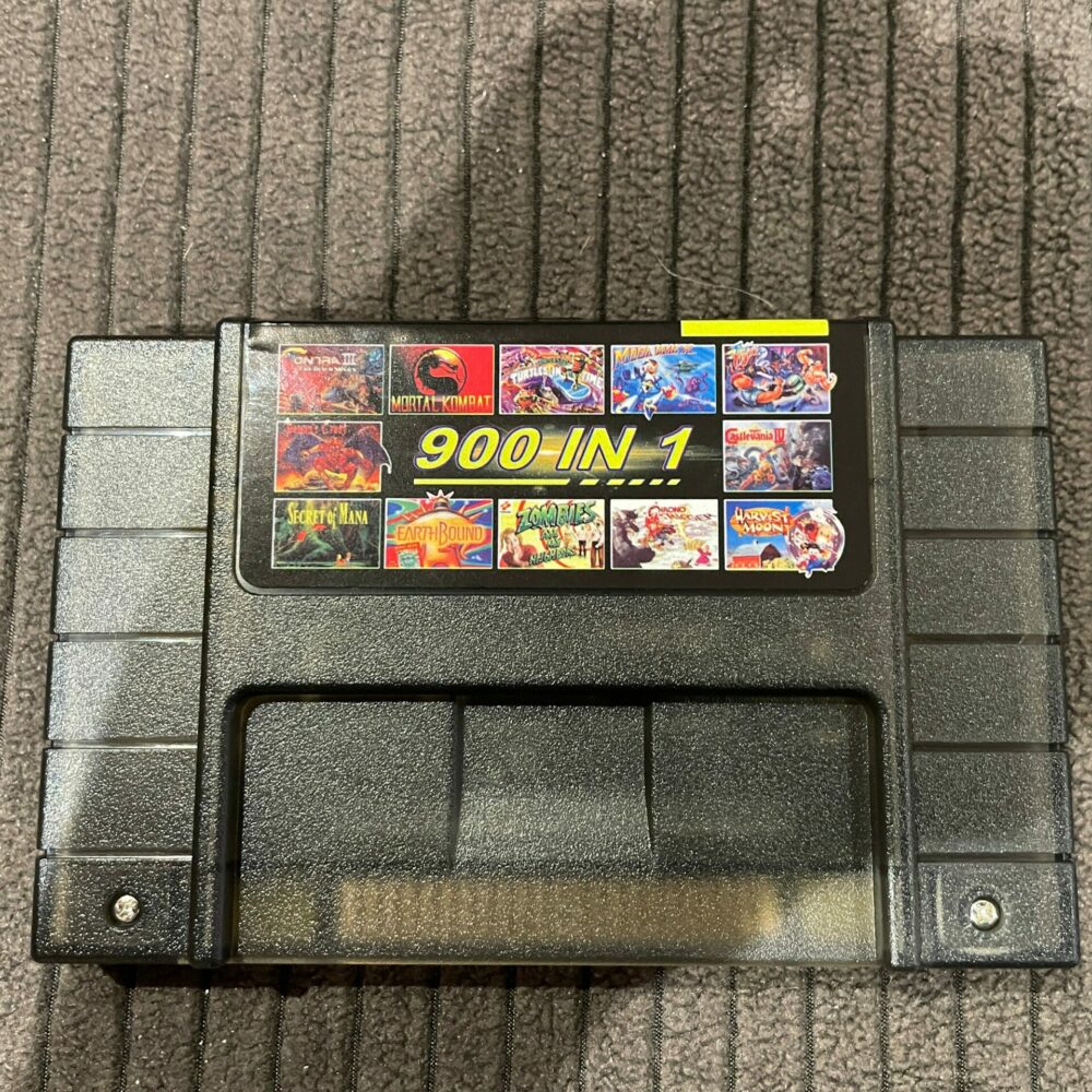 EverDrive for SNES - Super 900 in 1 Game 16 Bit for Super Nintendo SNES Multi Cart Game Cartridge NTSC - SD2SNES - Flash Cart - 8gb