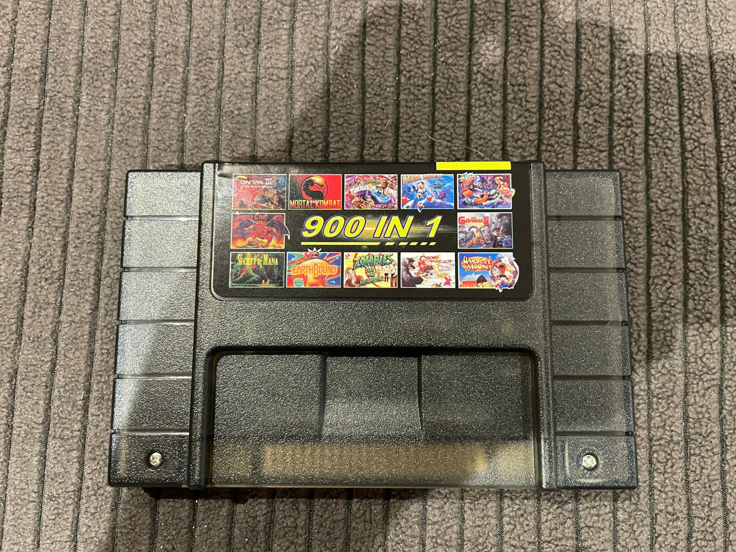 EverDrive for SNES - Super 900 in 1 Game 16 Bit for Super Nintendo SNES Multi Cart Game Cartridge NTSC - SD2SNES - Flash Cart - 8gb