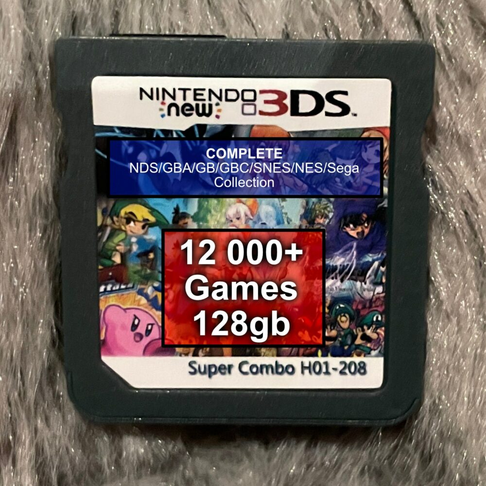 EverDrive for NDS - 128gb Filled - 12 000+ Games - with Full NDS GBA gb gbc Snes Nes Sega Collection Nintendo ds 3ds MultiCart - Flash Cart