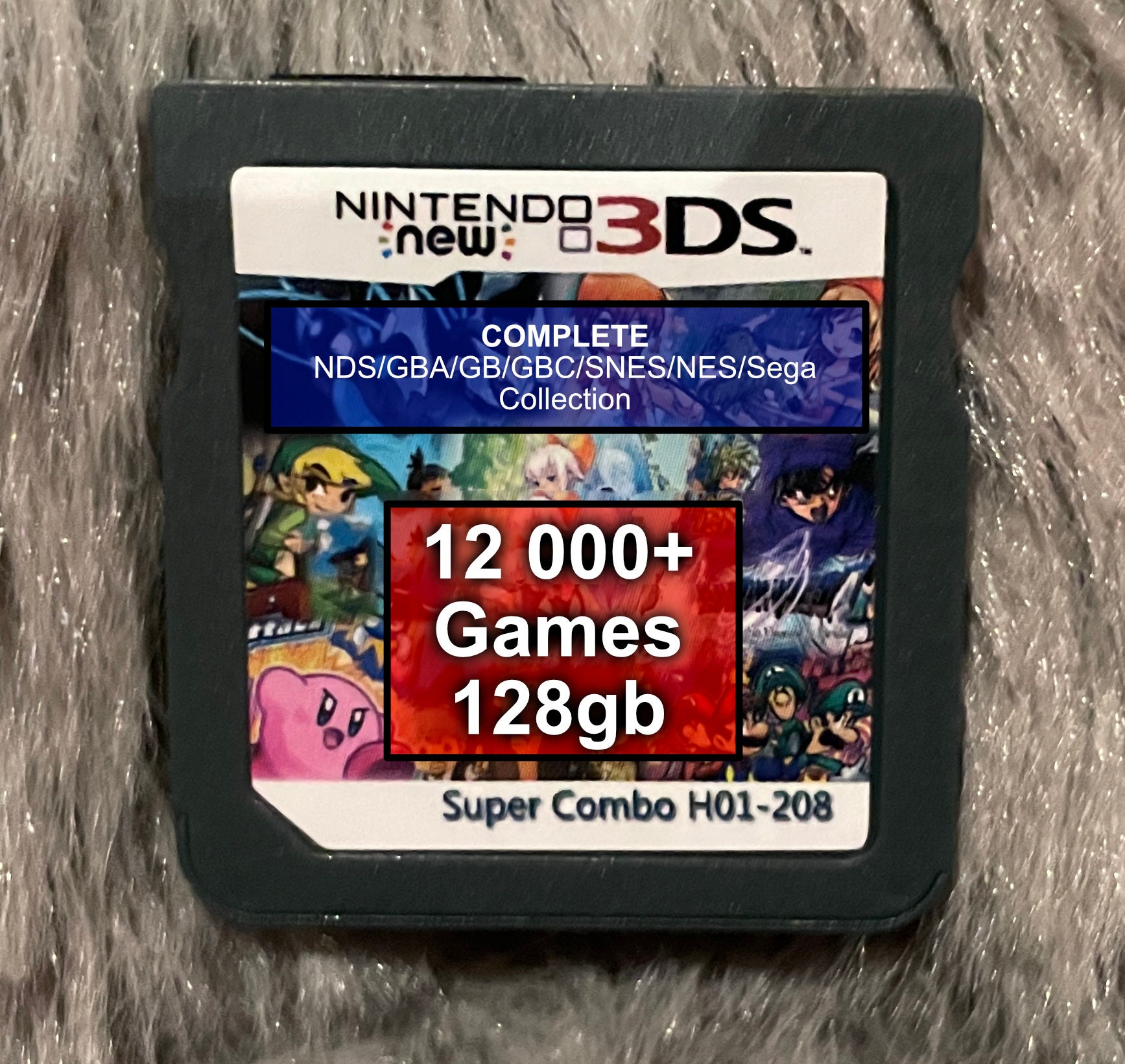 EverDrive for NDS - 128gb Filled - 12 000+ Games - with Full NDS GBA gb gbc Snes Nes Sega Collection Nintendo ds 3ds MultiCart - Flash Cart