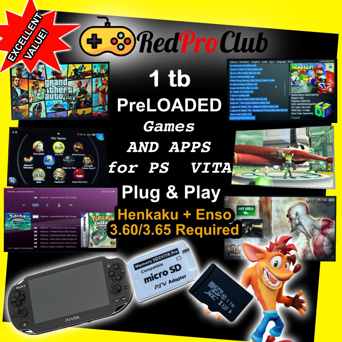128gb 256gb 512gb 1tb Memory Card for Sony PS VITA 1000 2000 ps tv - WorldWide Shipping -Homebrew Plug & Play N64 GBA Unlocker Kit Emulators - Image 4